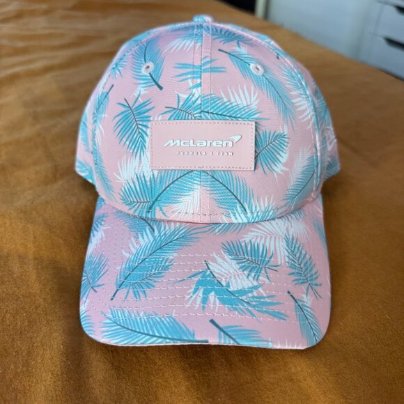 McLaren Racing F1 New Era 2022 Special Edition Miami Palm Hat - Picture 2 of 6